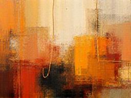 Opera d’arte personalizzata moderna con colori caldi